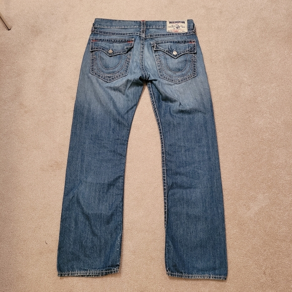 TRUE RELIGION Straight Natural Big T Men's Jean - Picture 8 of 12